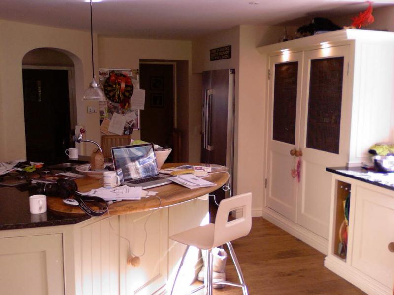 Kitchen painted by north devon handyman